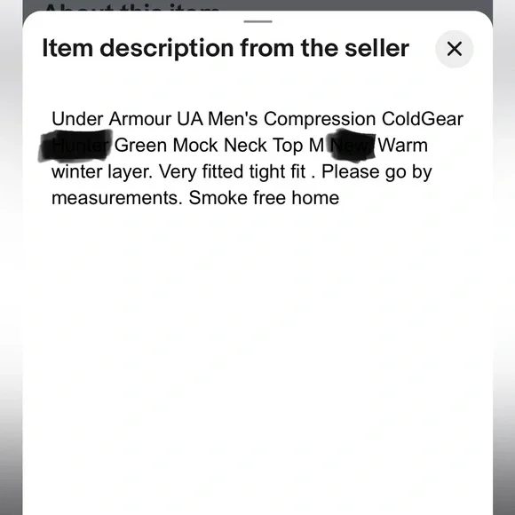 Under Armour cold gear compression mock. - Picture 4 of 13